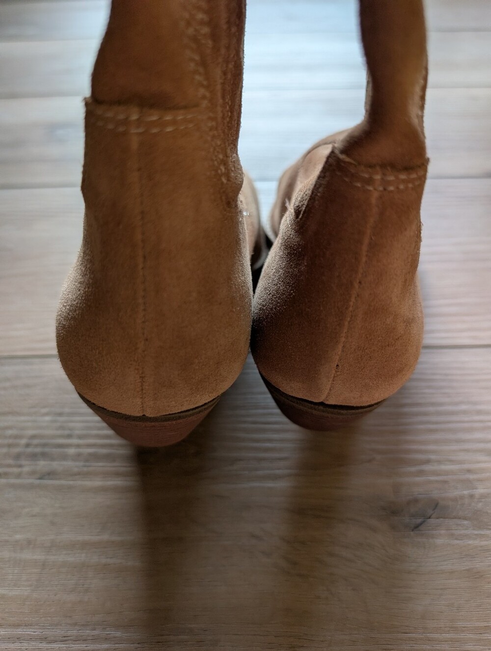 Marc Fisher Tan Suede Western Cowboy Boots - Picture 10 of 10